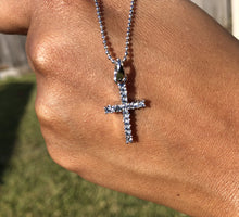 Load image into Gallery viewer, &quot;Iced Mini&quot; Diamond Cross