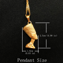 Load image into Gallery viewer, Egyptian Queen Nefertiti Pendant Necklace