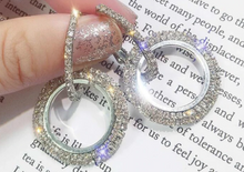 Load image into Gallery viewer, &quot;Shine Bright&quot; Double Loop Earrings